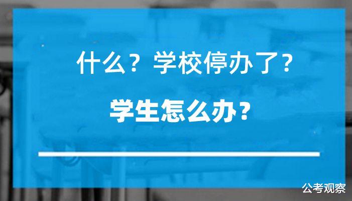 哦豁 大学突然停办了 学生怎么办?