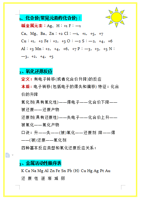 《
化学! 三年知识点整合! 》学到就算是赚到! 干货篇!