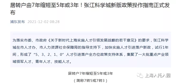 升学必备! 这个区域居转户7年缩短至3年! 附上海居转户全攻略!