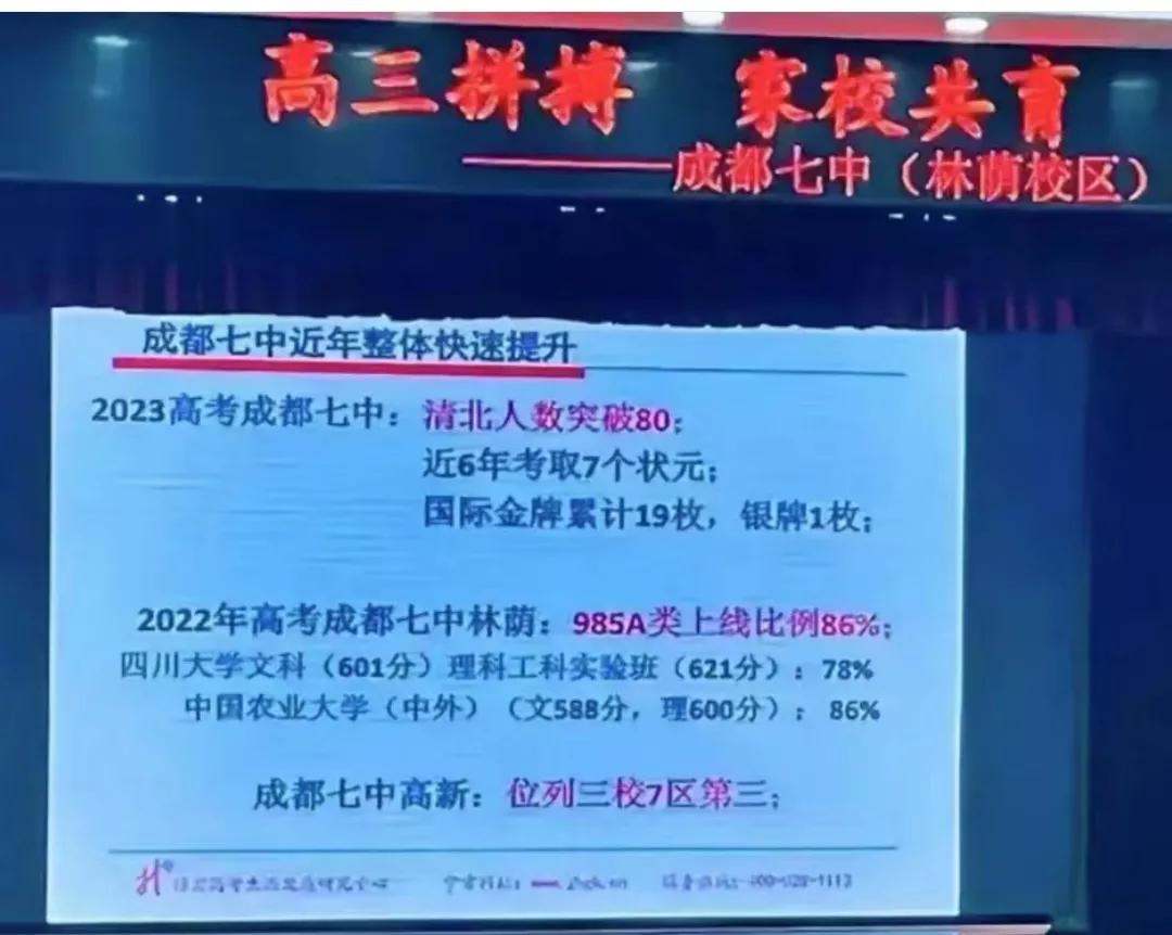 成都七中这个高考成绩，全中国也没有几所能超过它了吧？六年七个省状元，今年清北人数