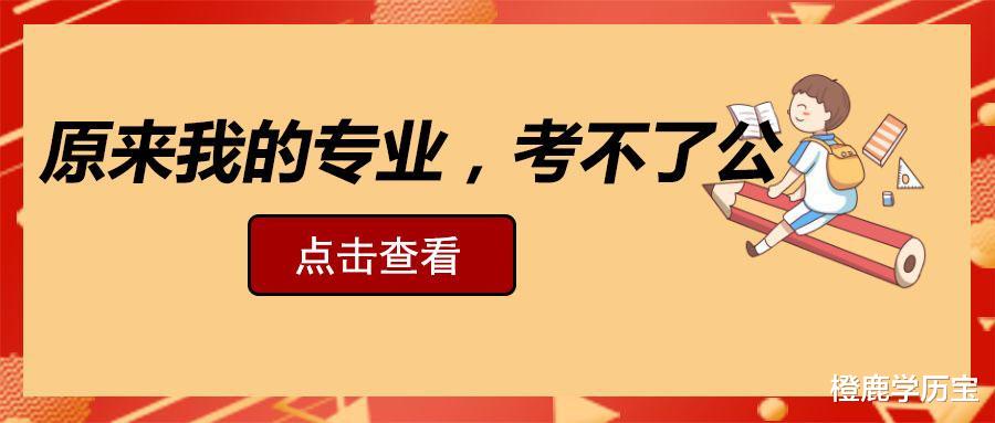 原来我的专业和学历, 考不了公